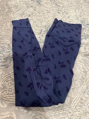Spiritual Gangster Navy Floral-Print Active Leggings